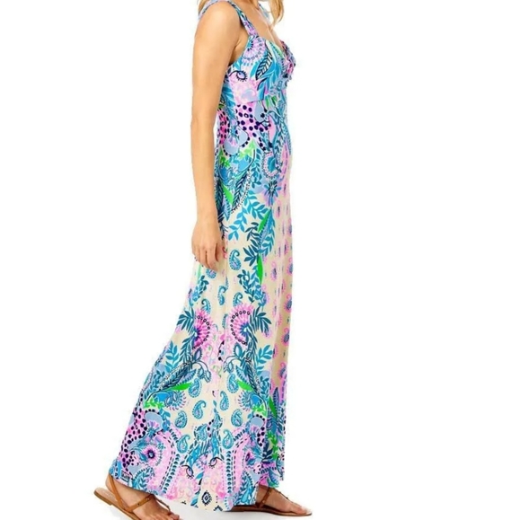 Lilly Pulitzer | Dresses | Lilly Pulitzer Maxi Dress Wfree Nib Lilly  Stainless Steel Mug | Poshmark